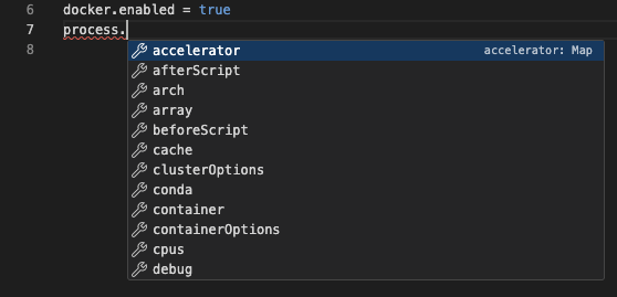 Config-Auto-Vervollständigung